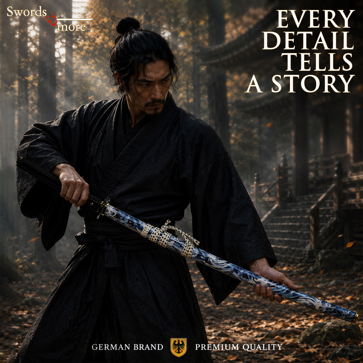 Ghost of Yōtei: Handgeschmiedetes Katana mit Scheide und Ständer