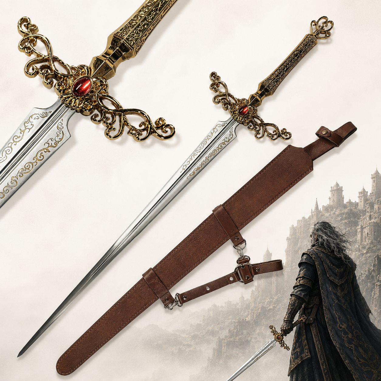 Elden Ring - Sorcerer Rogier Sword with Sheath