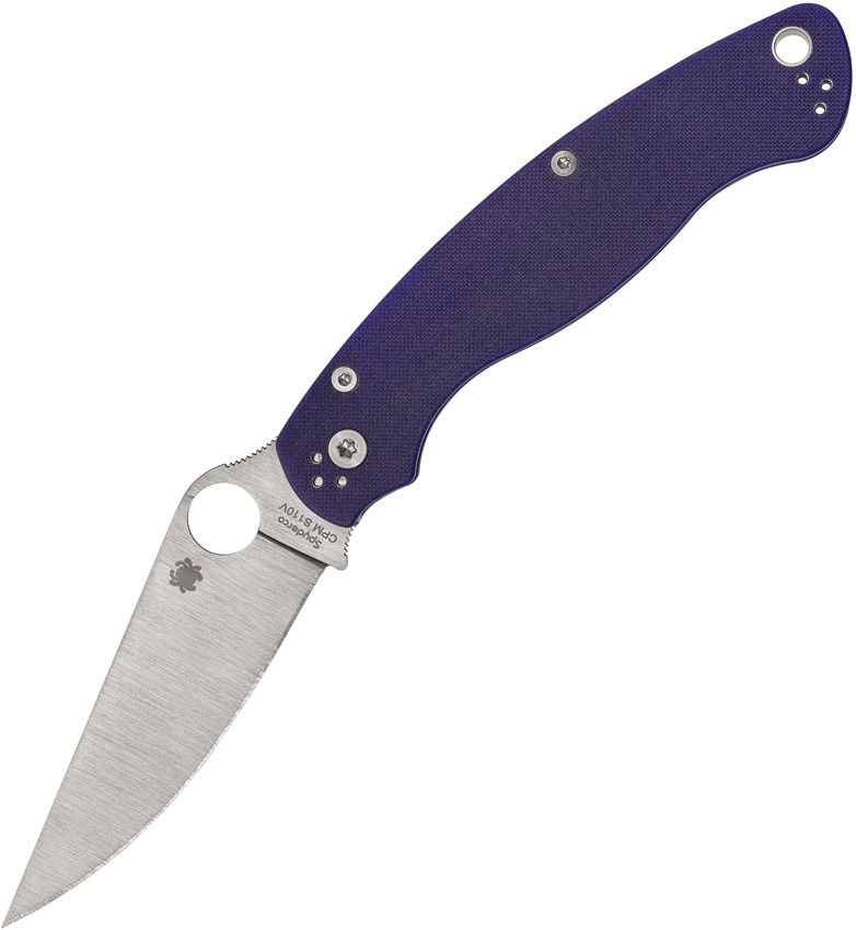 Military 2 CPM S110V G10 Blau, Glatte Schneide