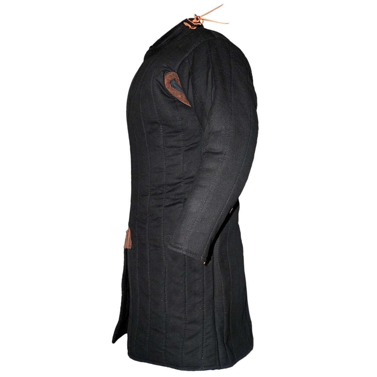 Closed Gambeson Late 12th C./Early 13th C., Black Size XL