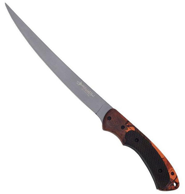 Filleting Knife orange/camo handle