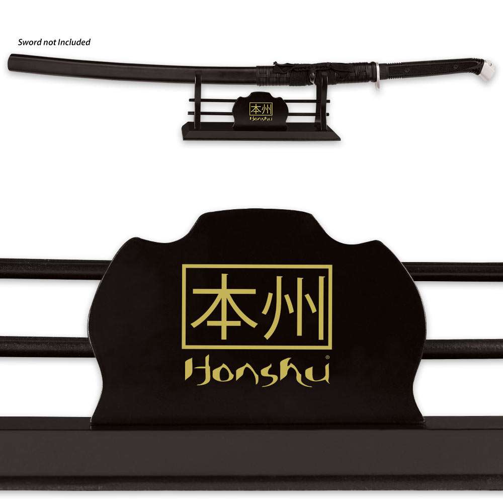 Honshu Single Sword Wooden Display Stand 