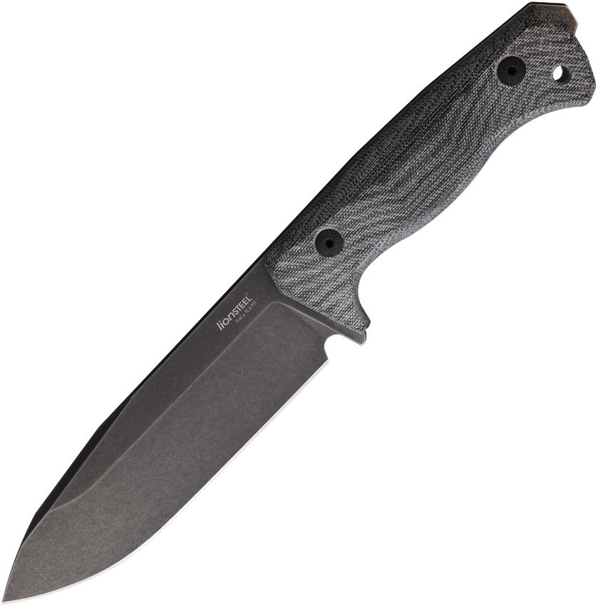 T6 Jagdmesser mit Scheide, Schwarz