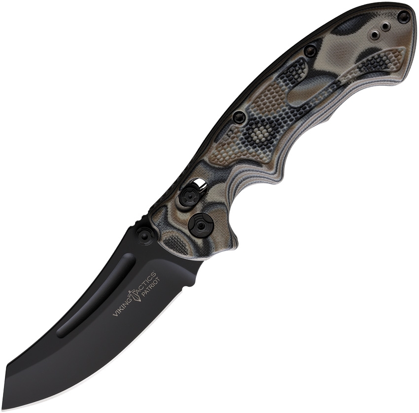 Viking Tactics Patriot, G-Mascus pattern FDE Handle, black blade