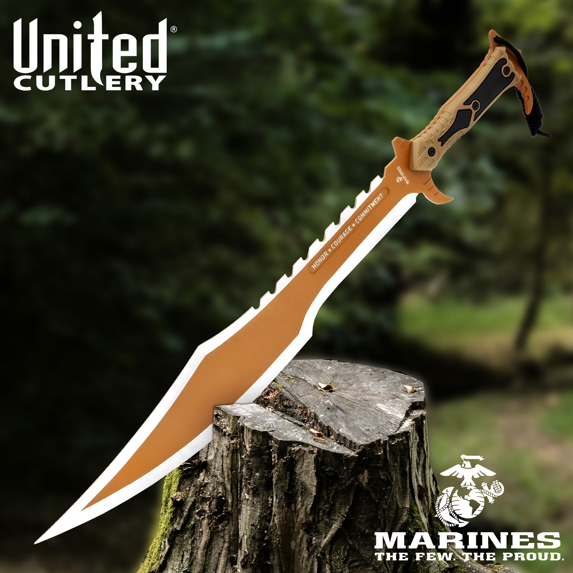 USMC Desert Ops Spartan Sword And Scabbard