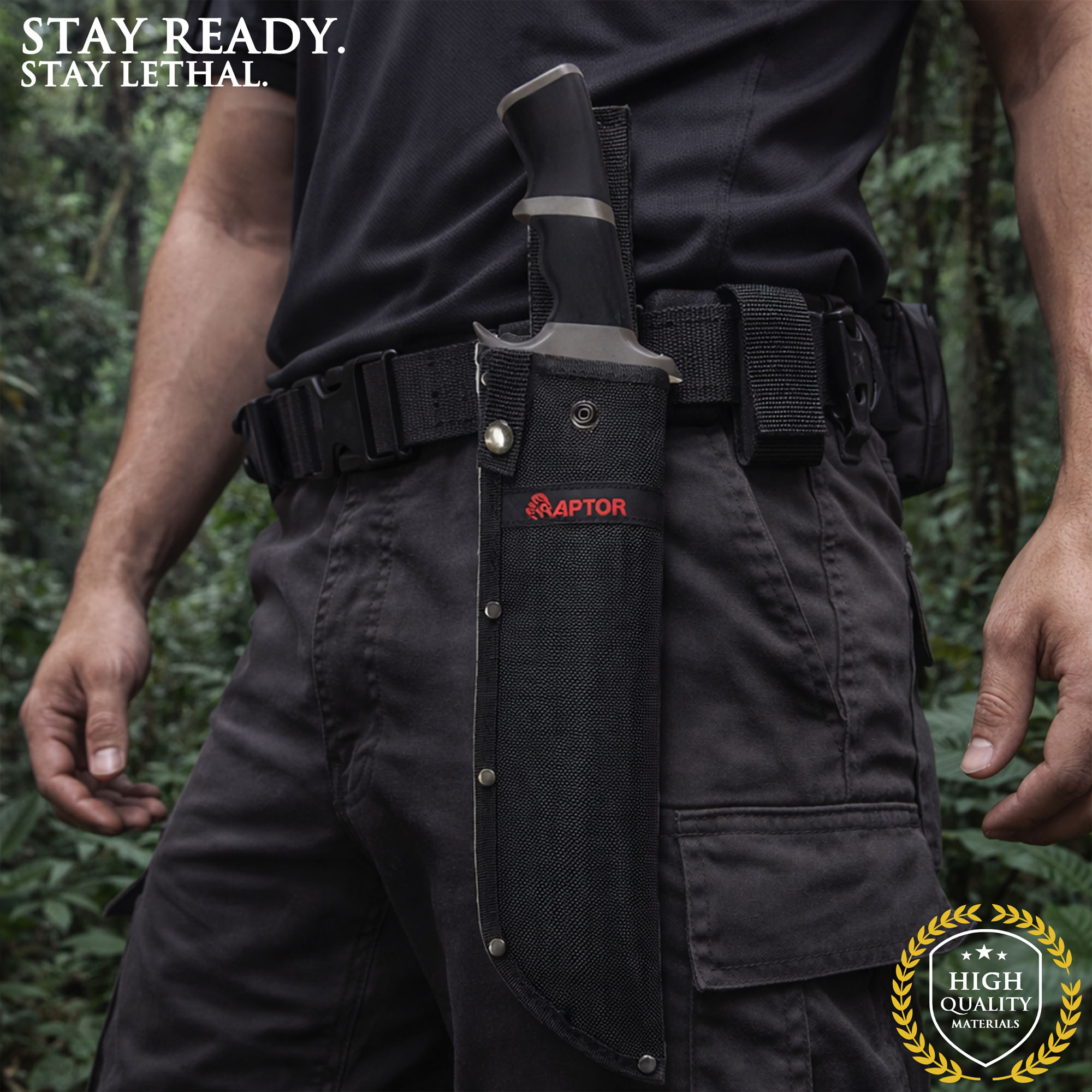 Predator Raptor Machete mit Scheide