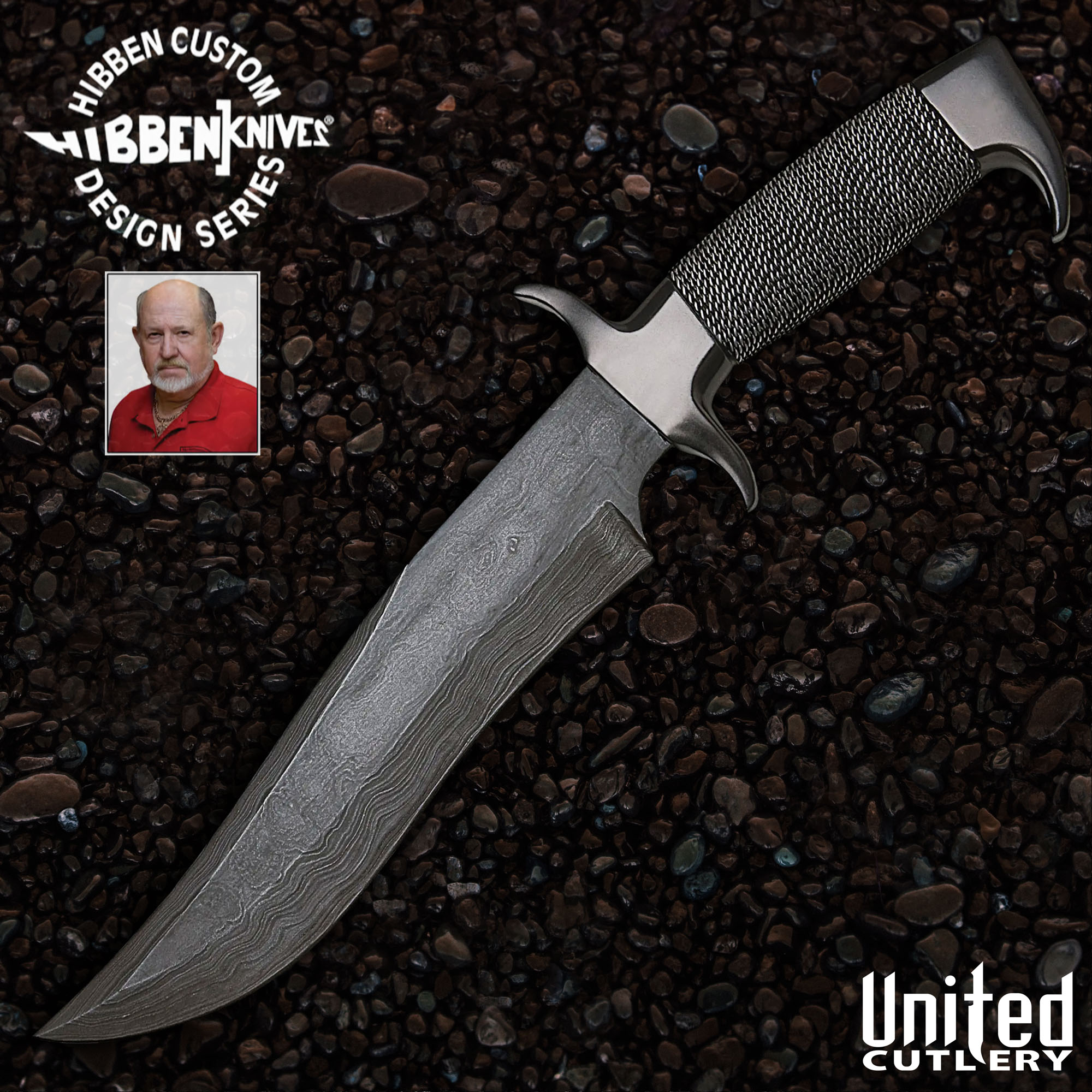 Gil Hibben Highlander Bowie Damascus Edition