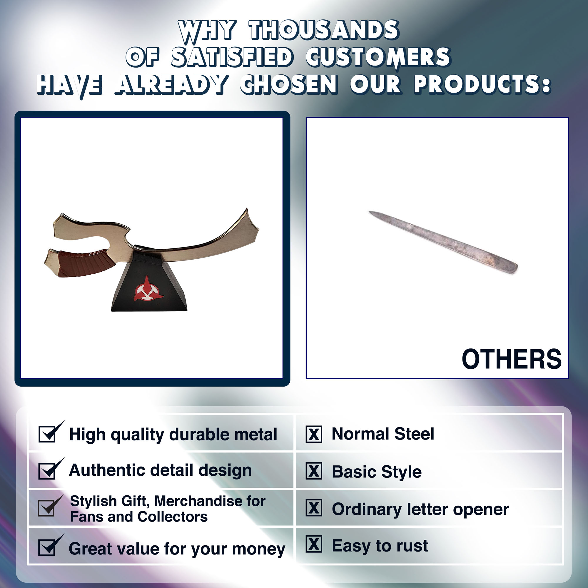 Star Trek Klingon Makleth Brieföffner mit Ständer