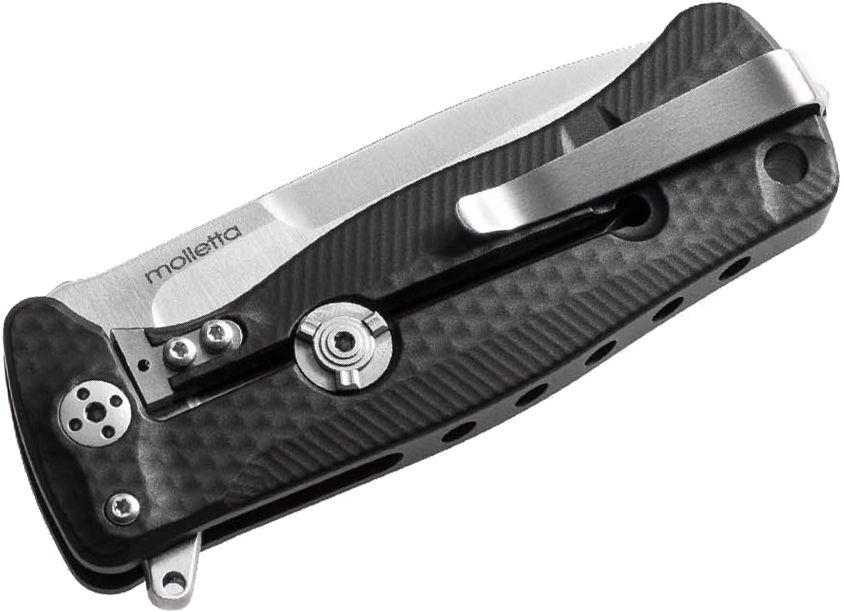 SR-22A BS Integral, Sleipner Drop Point-Klinge, schwarzer Aluminiumgriff