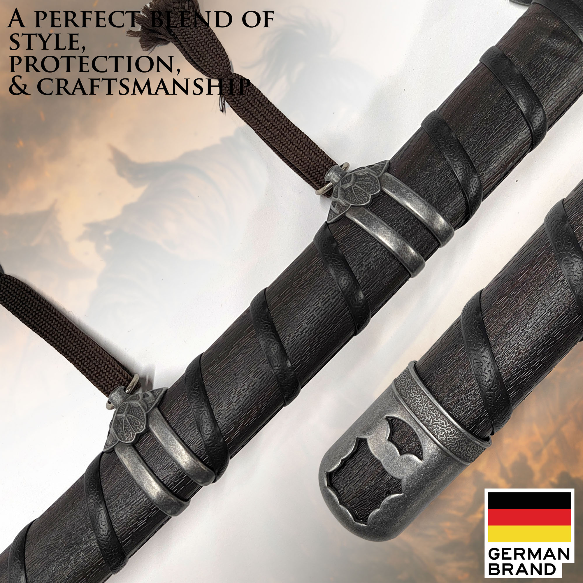 Sekiro: Shadows Die Twice – Black Mortal Blade Sword with Sheath