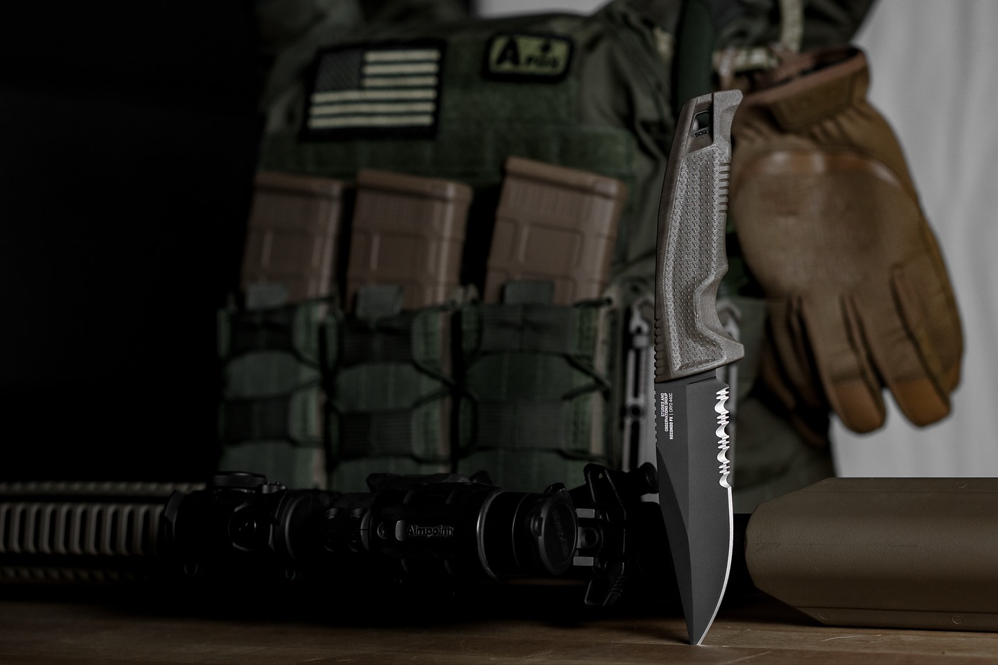 Recondo FX Black Partially Serrated