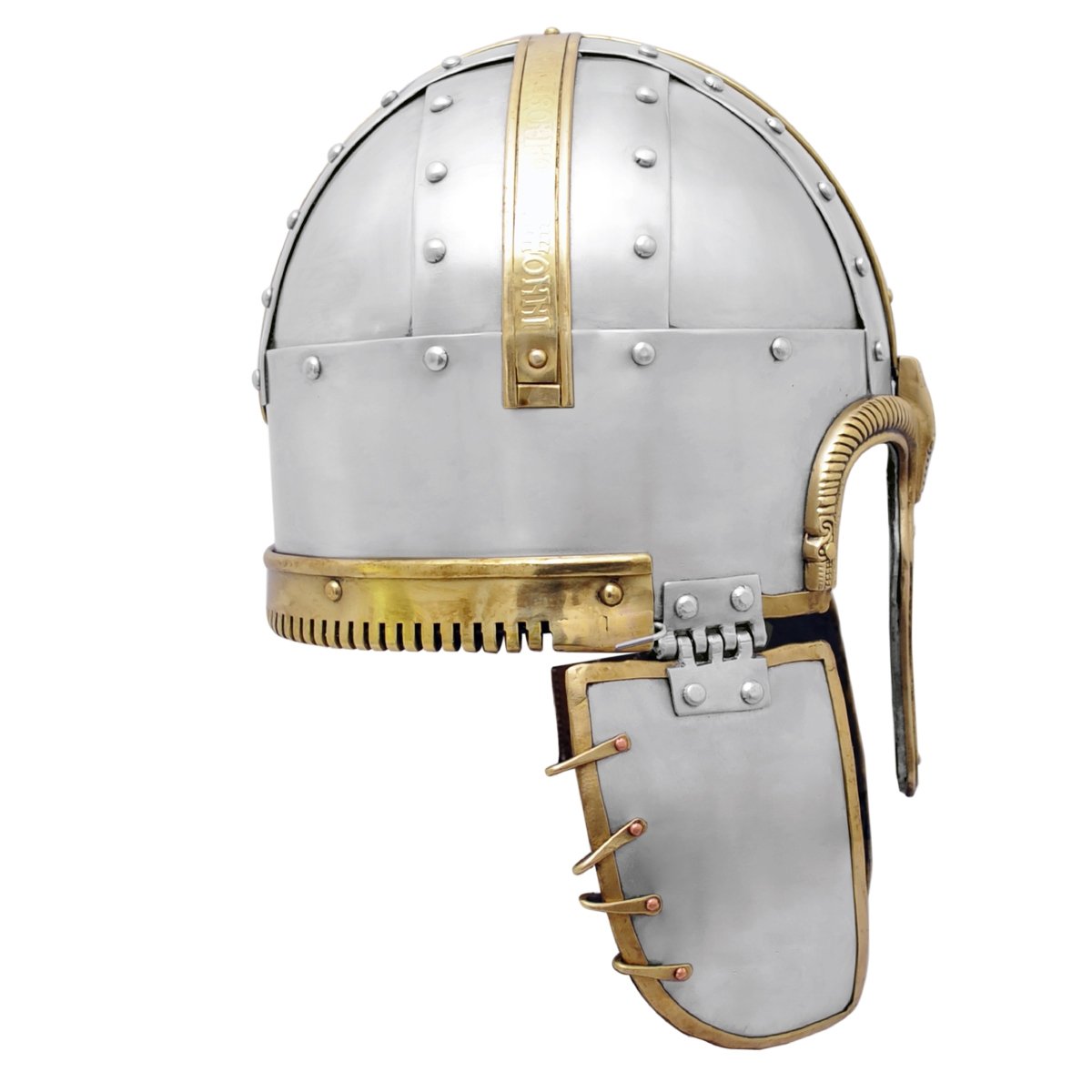 Coppergate Helm (vernietete Brünne) – frühes 7. Jahrhundert, Größe M