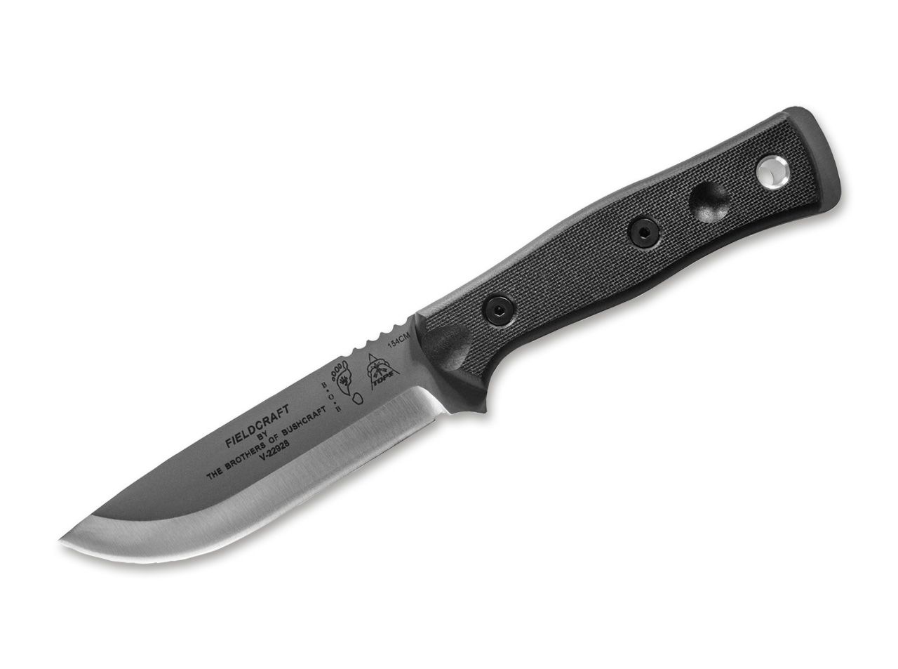 B.O.B. Fieldcraft Knife, Black G10