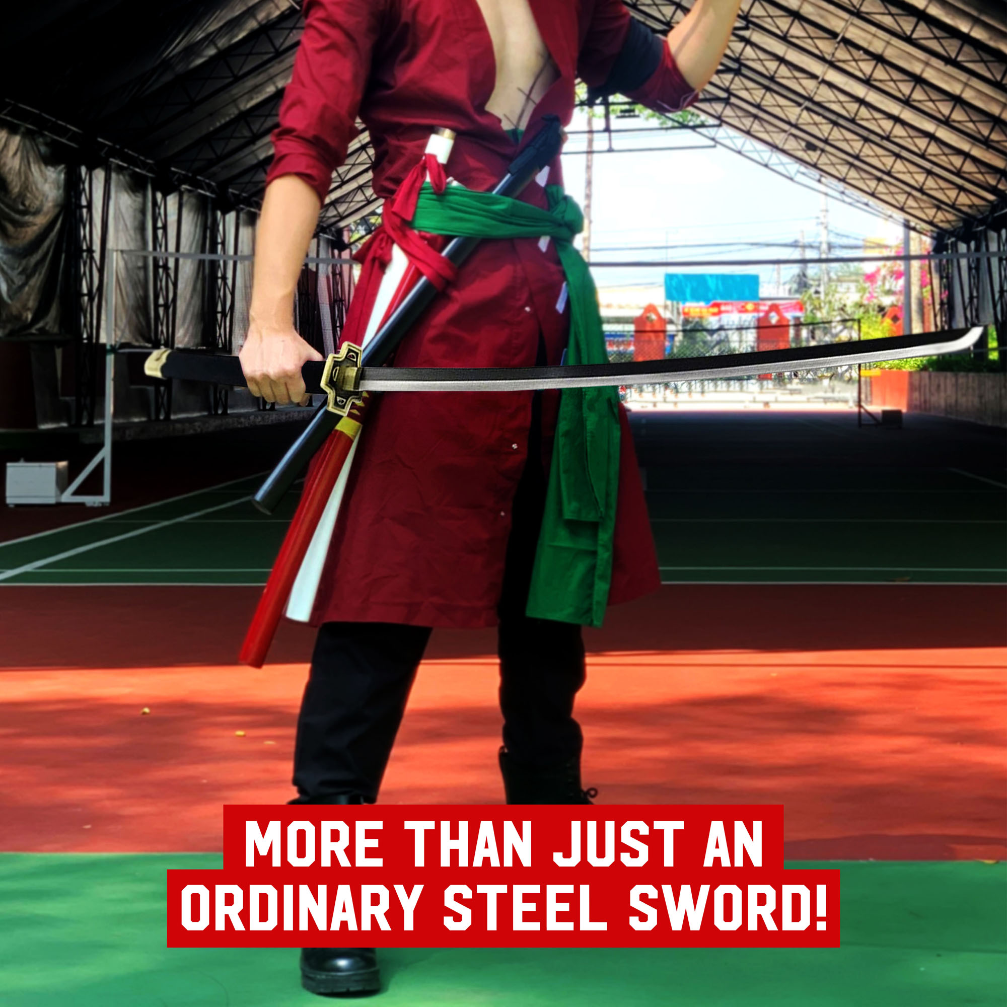 One Piece Roronoa Zoro Yubashiri Anime Sword, black