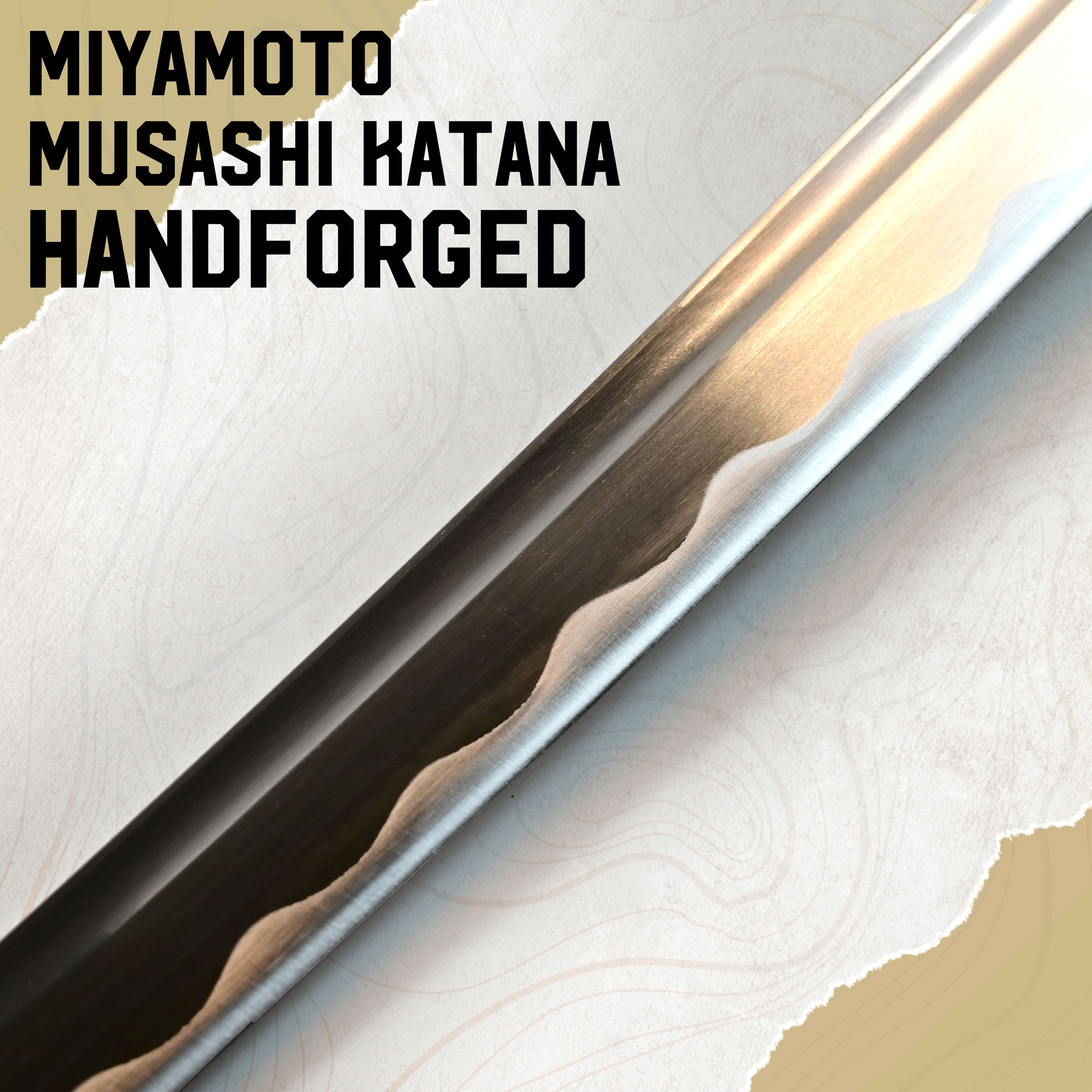 Miyamoto Musashi Katana, handgeschmiedet
