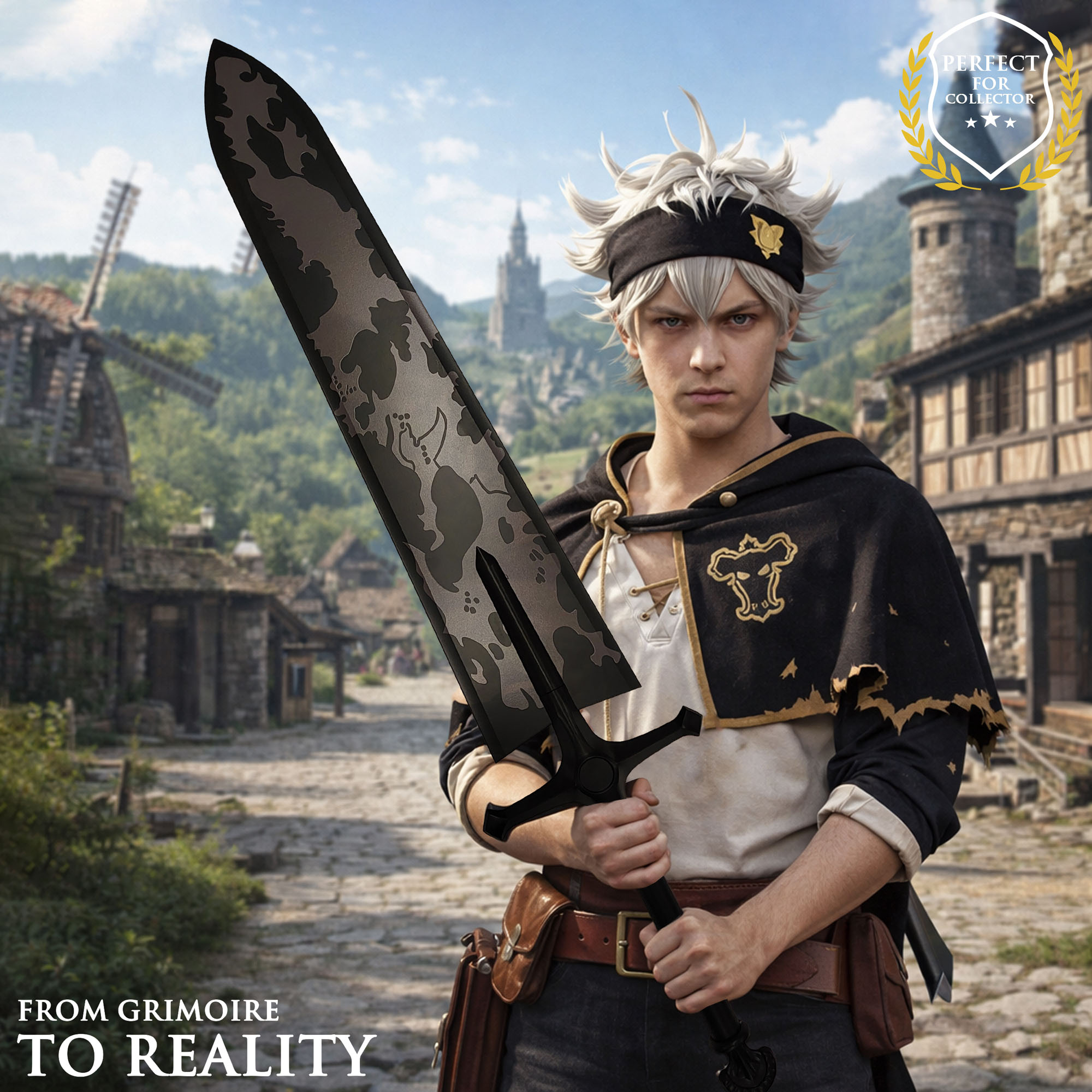 Black Clover: Asta's Demon-Dweller Sword – 51" Steel Replica