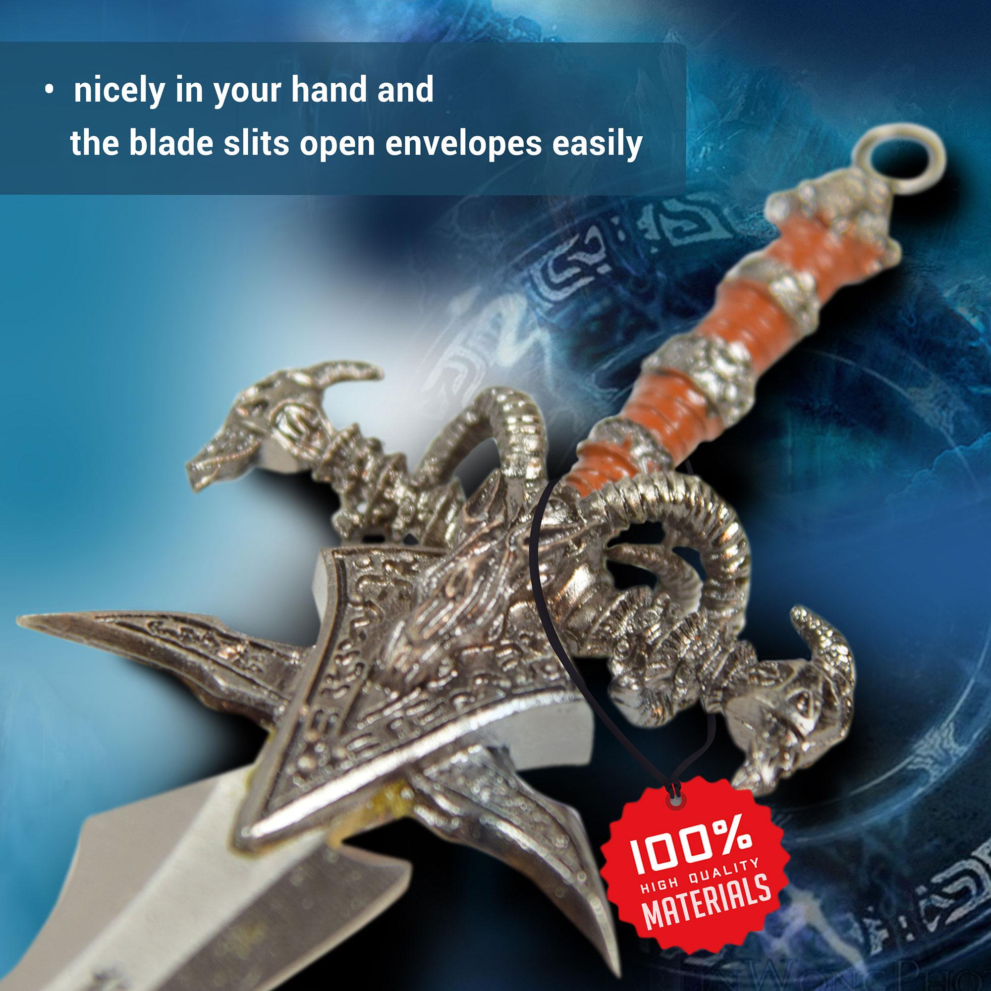 Warcraft - Frostmourne Brieföffner mit LED-Eis 