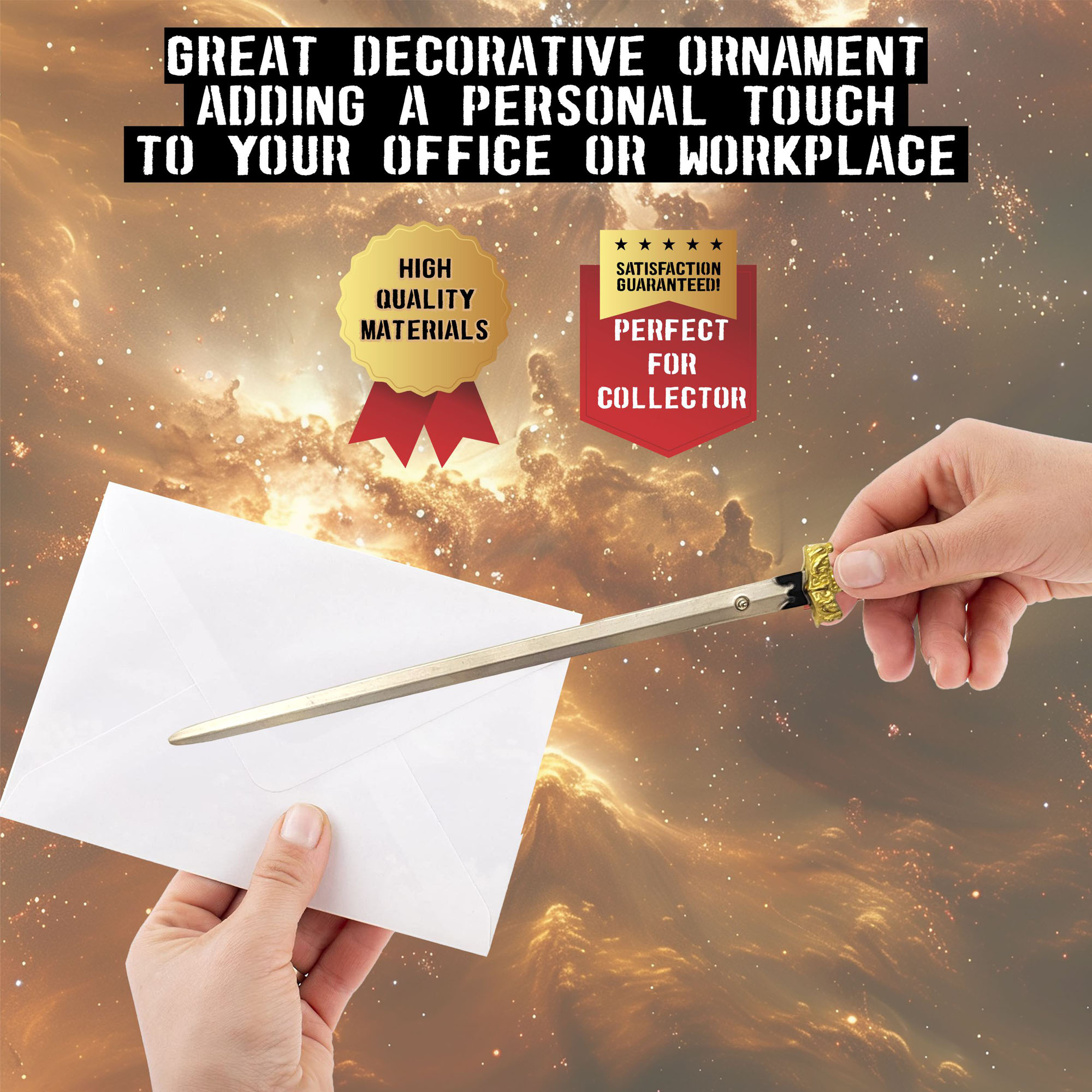 Schwert von Goujian – Jian Schwert, Brieföffner mit Scheide und Ständer