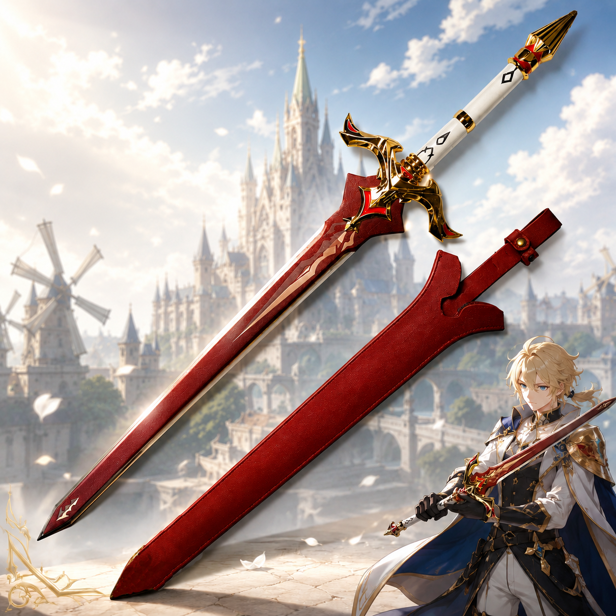 Genshin Impact - Royal Sword with Sheath