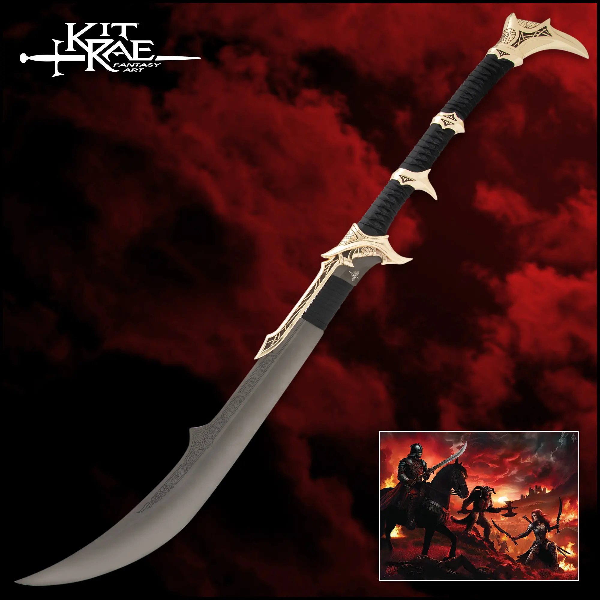 Kit Rae Savathos-Mithrodin War Sword - Gold Version