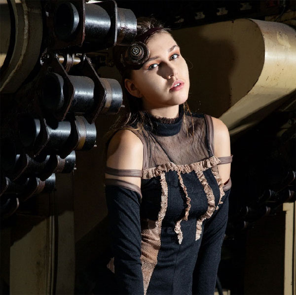 Monocle with LED black