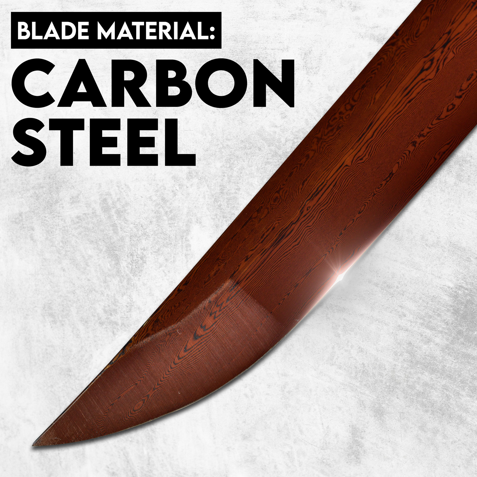 Wado-Ichi-Monji by Roronoa Zoro katana - handforged & folded, Set - Blood Damascus Edition