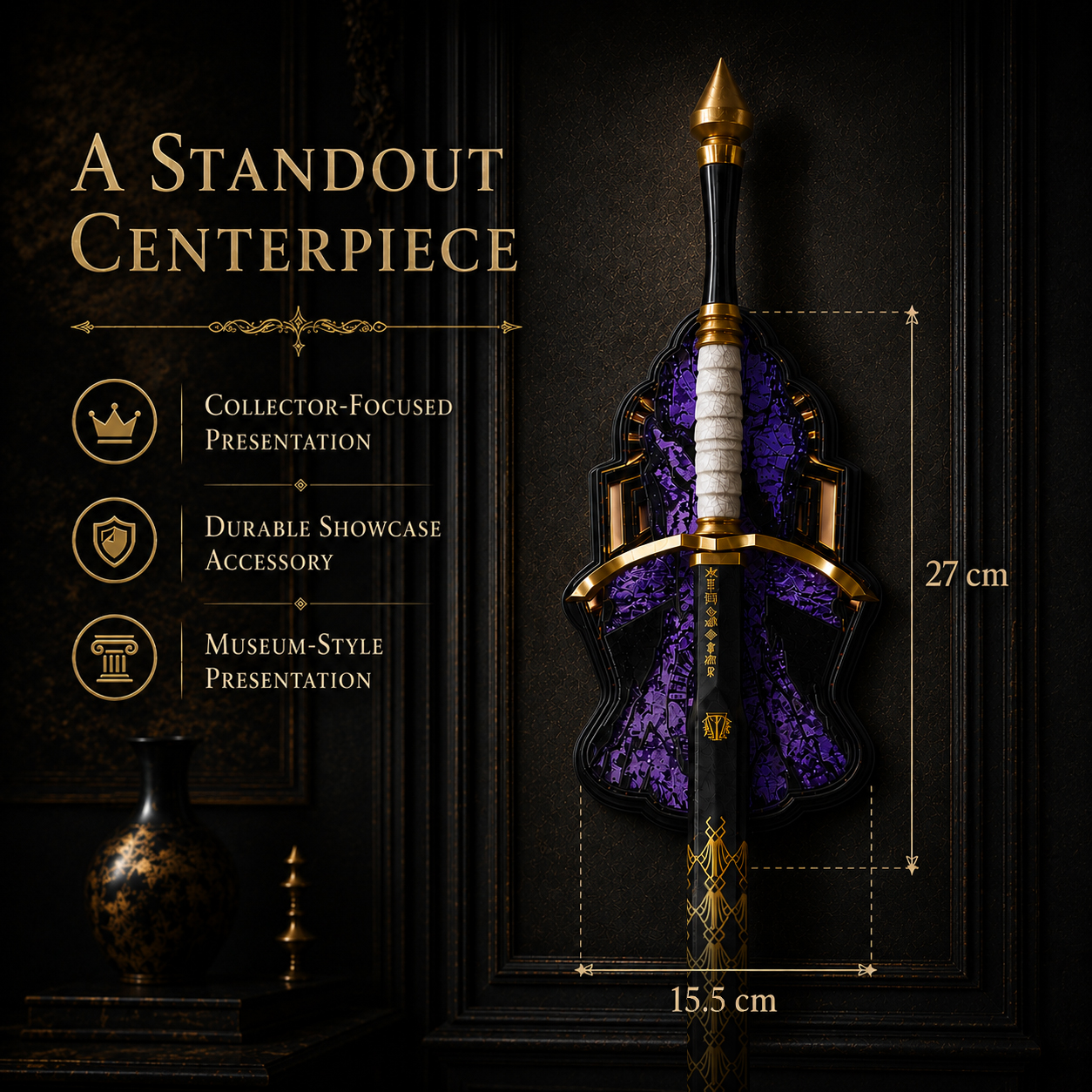 Clair Obscur: Expedition 33 – Gustave’s Noahram Sword Replica (47") with Plaque