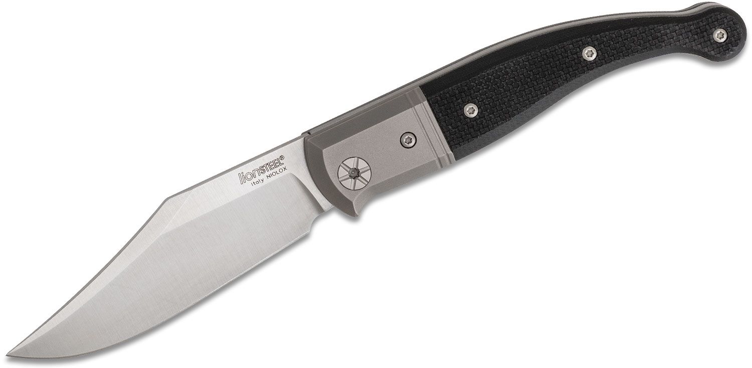 Gitano GT01 GBK, Niolox Clip Point Blade, Black G10 Handle