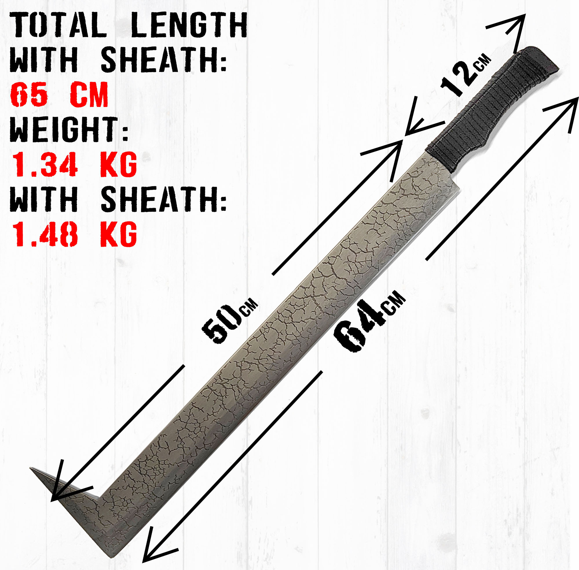 Der Herr der Ringe – Uruk-hai-Schwert mit Scheide und Wandtafel