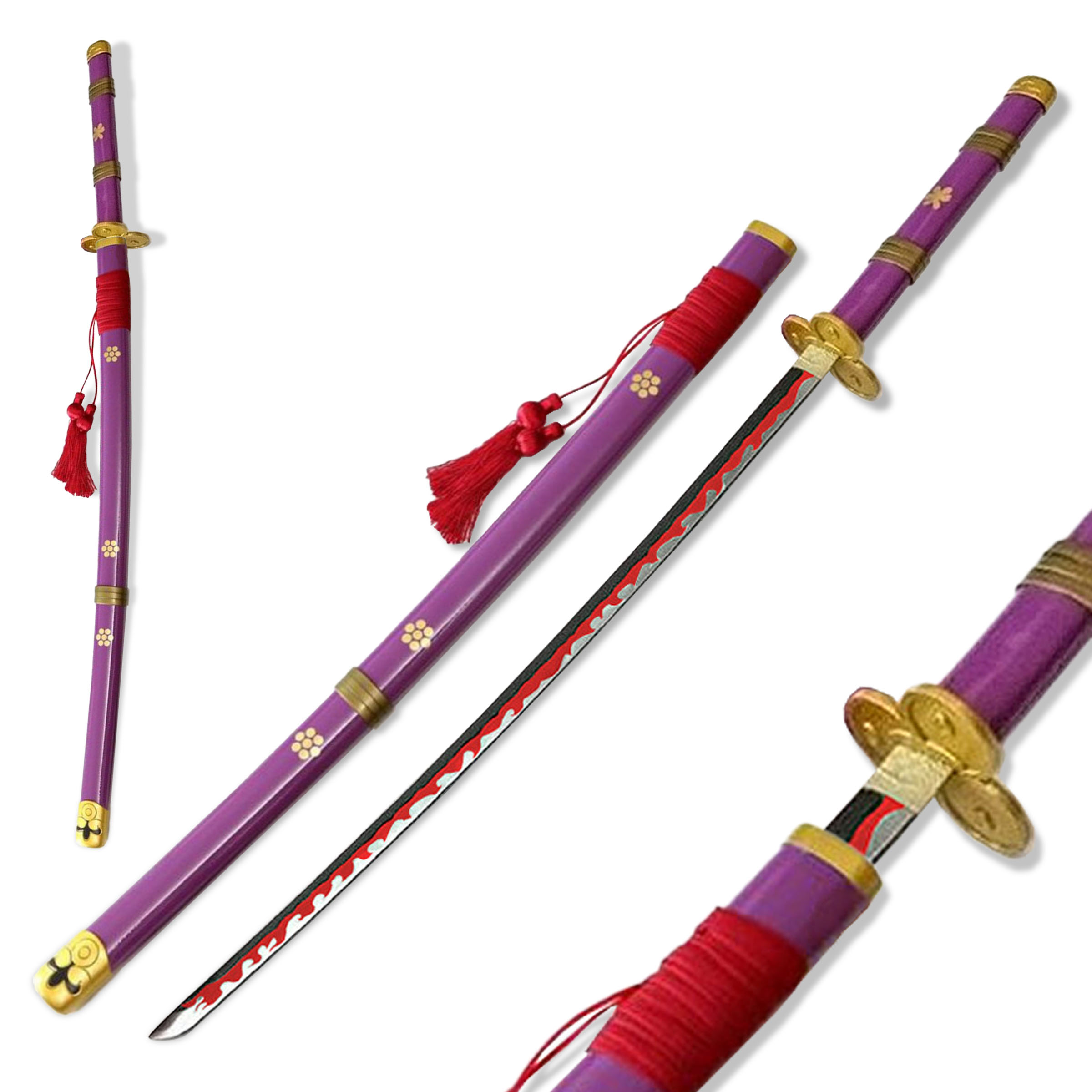 One Piece - Oden's Enma Sword, Purple, handforged