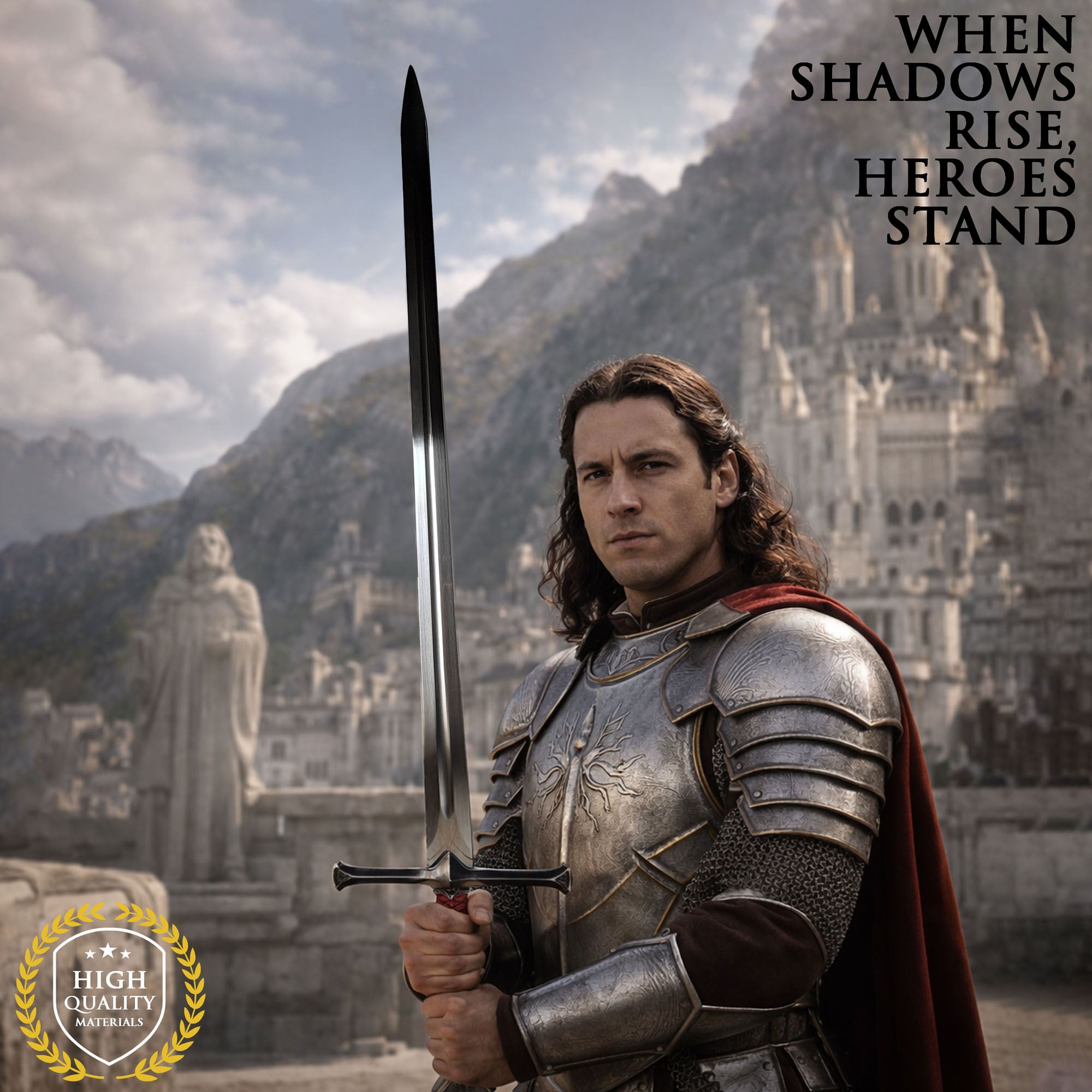 Der Herr der Ringe: Isildurs Schwert – 121cm Stahl-Replik inkl. Wandhalter