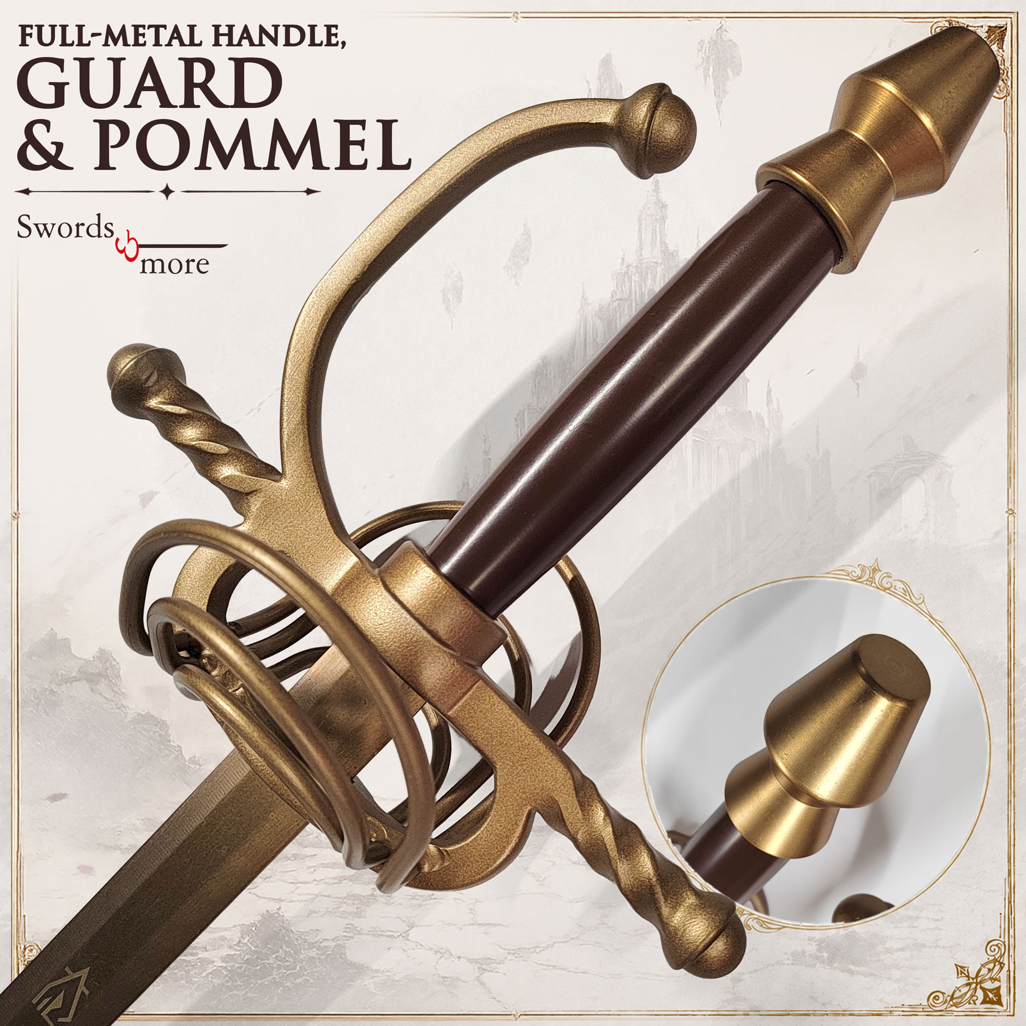 Clair Obscur: Expedition 33 – Maelle's Rapier Steel Replica with Scabbard