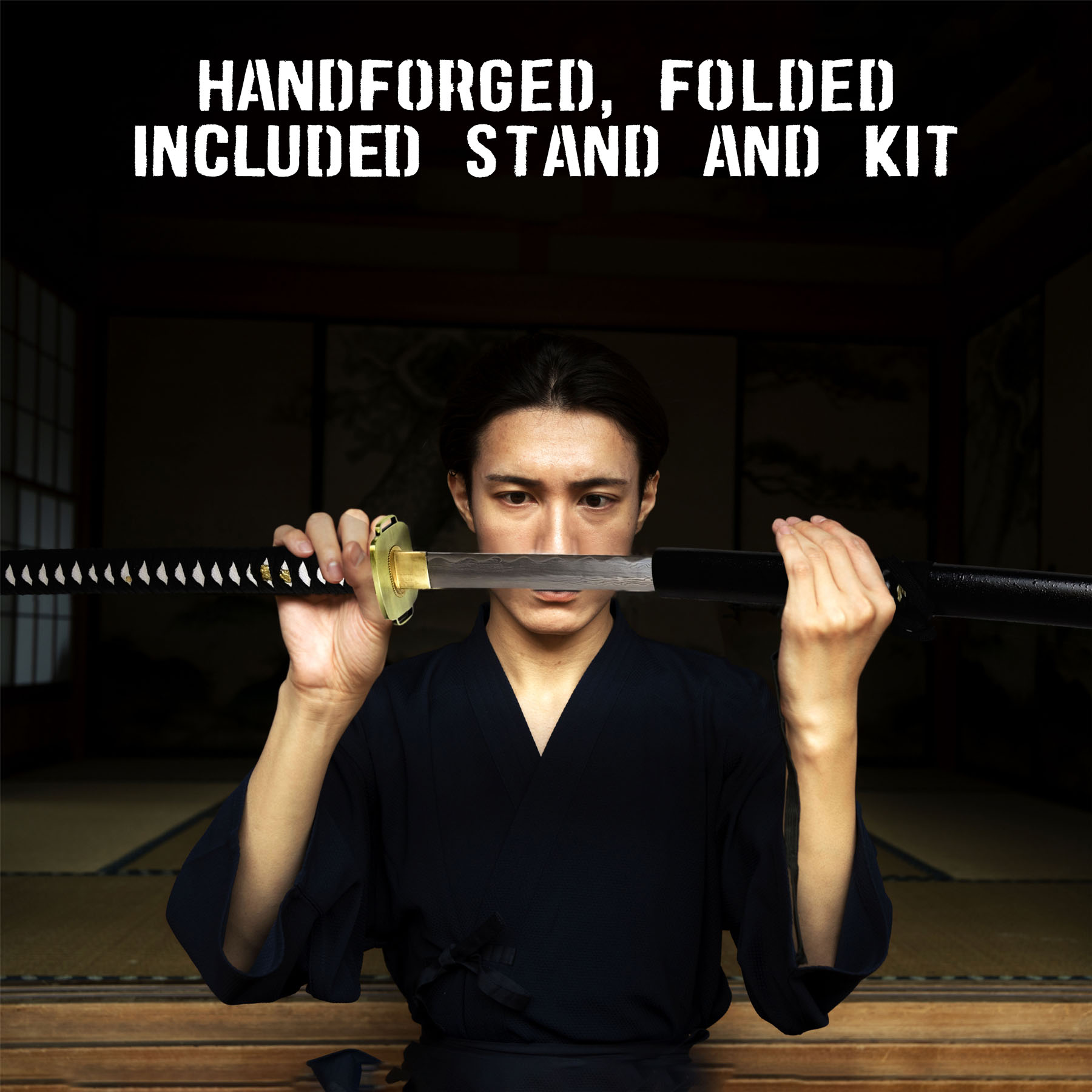 Sephiroth Masamune Schwert - handgeschmiedet, gefaltet - Set