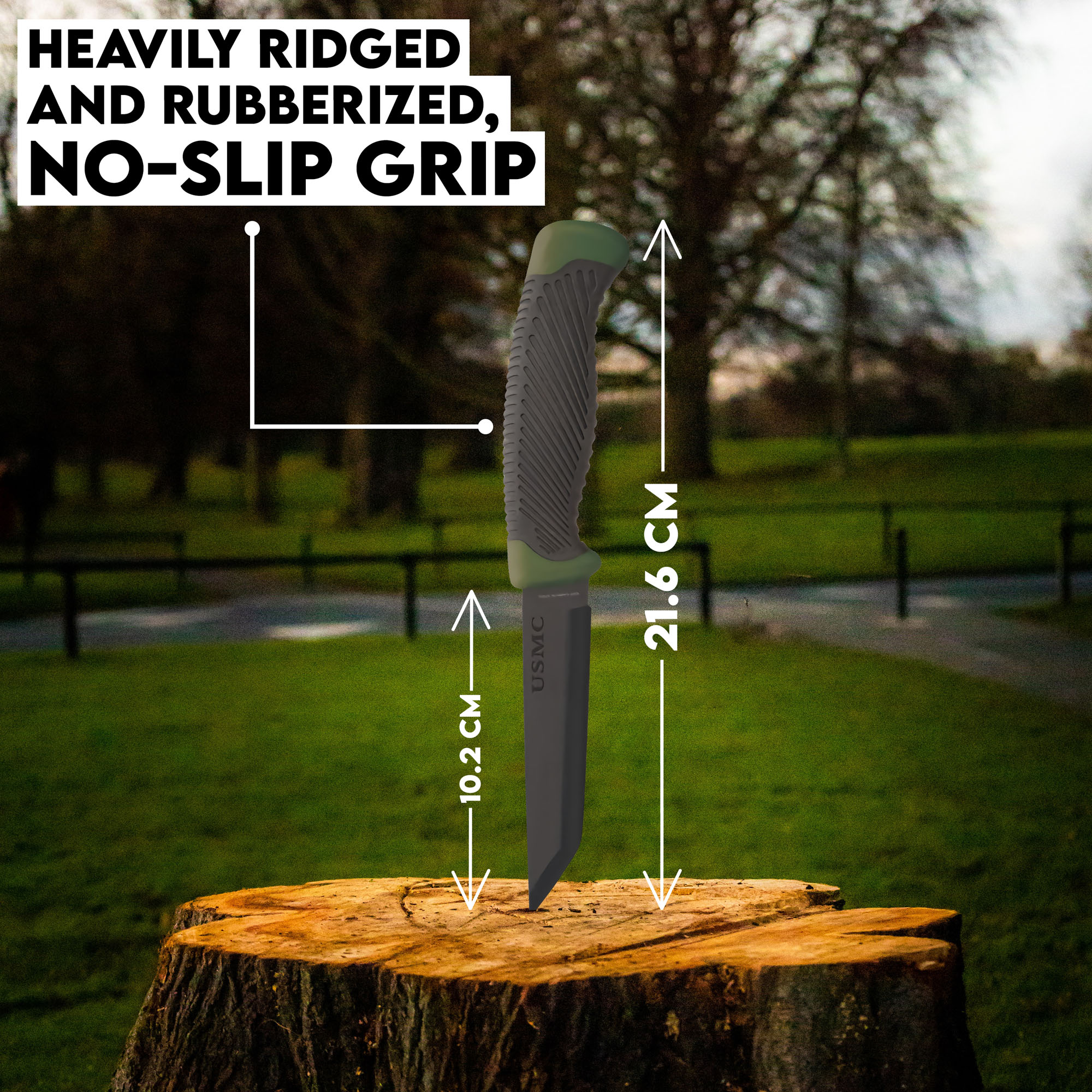 USMC Tactical Tanto Knife with Sheath