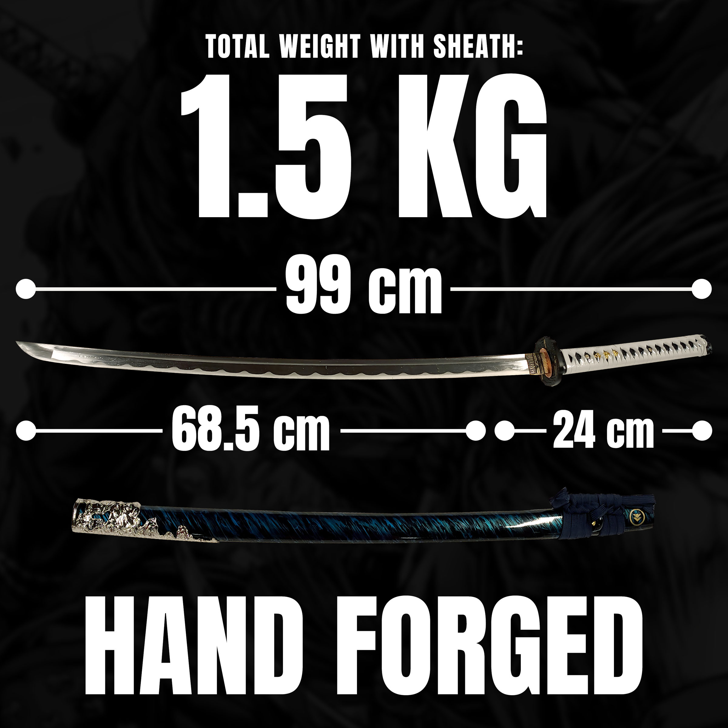 Ghost of Tsushima - Jin Sakai Katana, handforged and sharp blade 