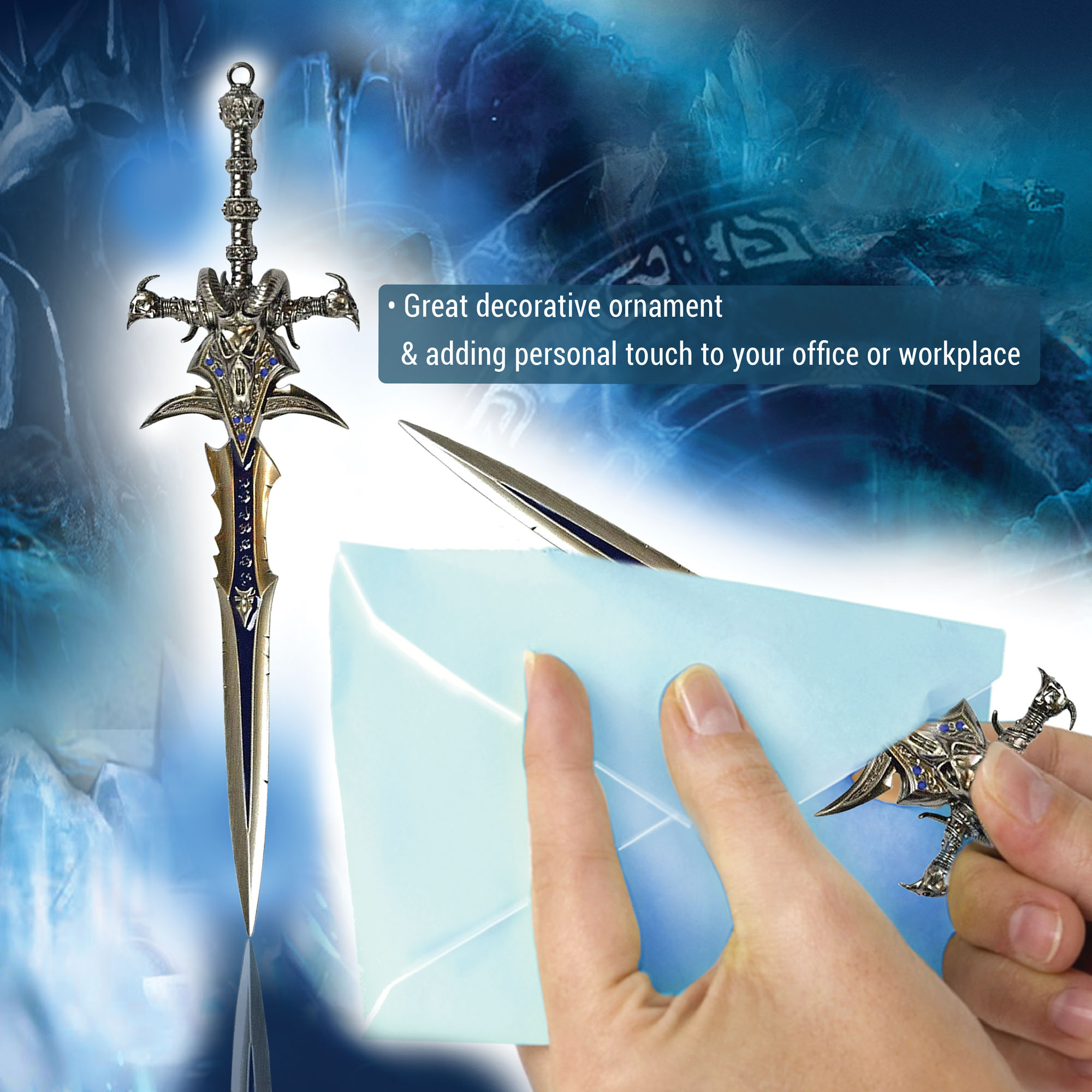 Warcraft - Frostmourne Brieföffner mit Ständer
