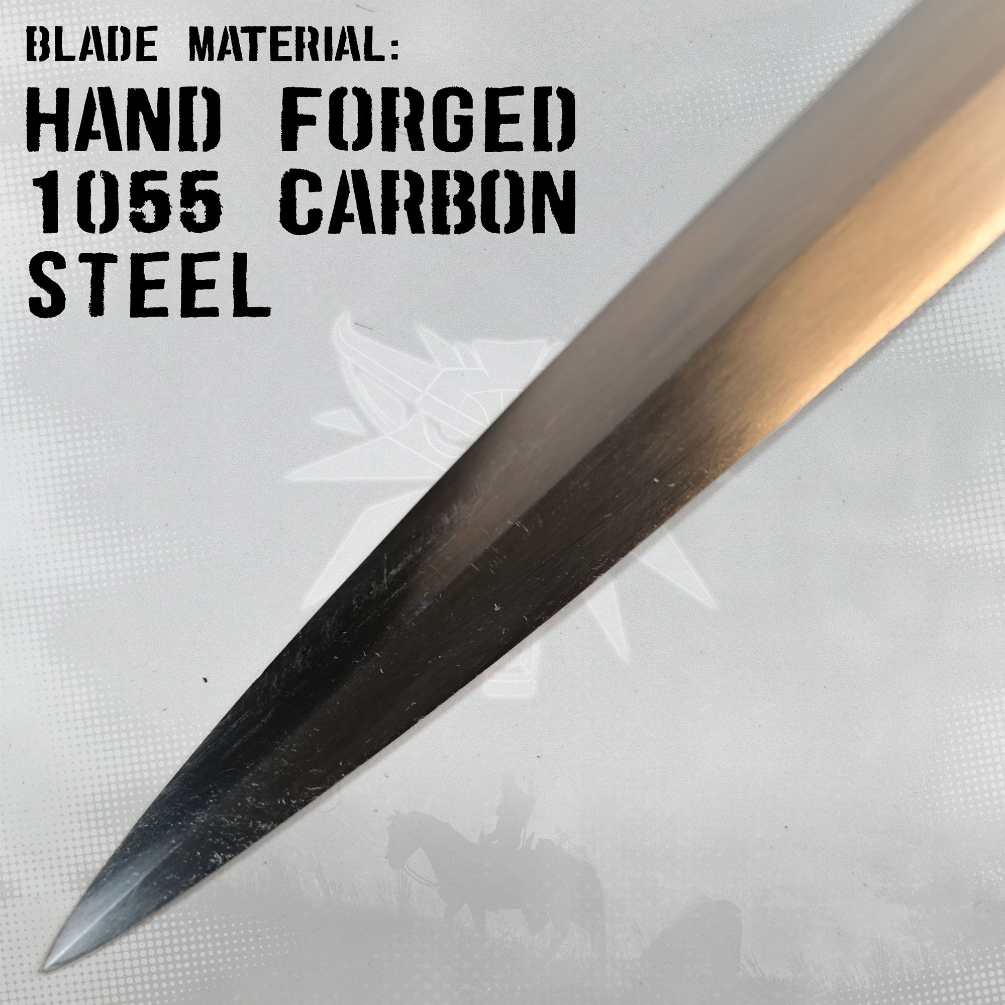 Witcher - Stahl Schwert mit Scheide, handgeschmiedet