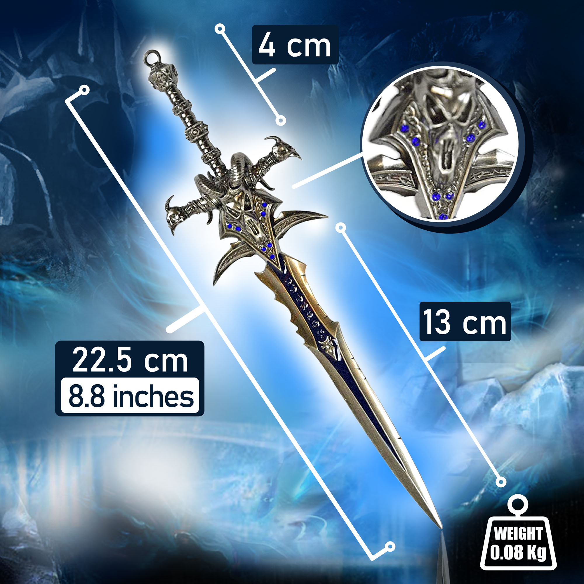 Warcraft - Frostmourne Brieföffner mit Ständer