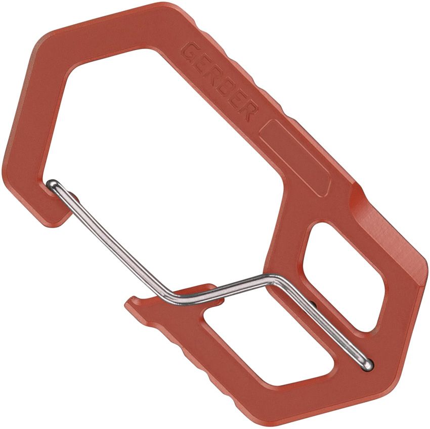 Carabiner Keychain Tool Burnt orange
