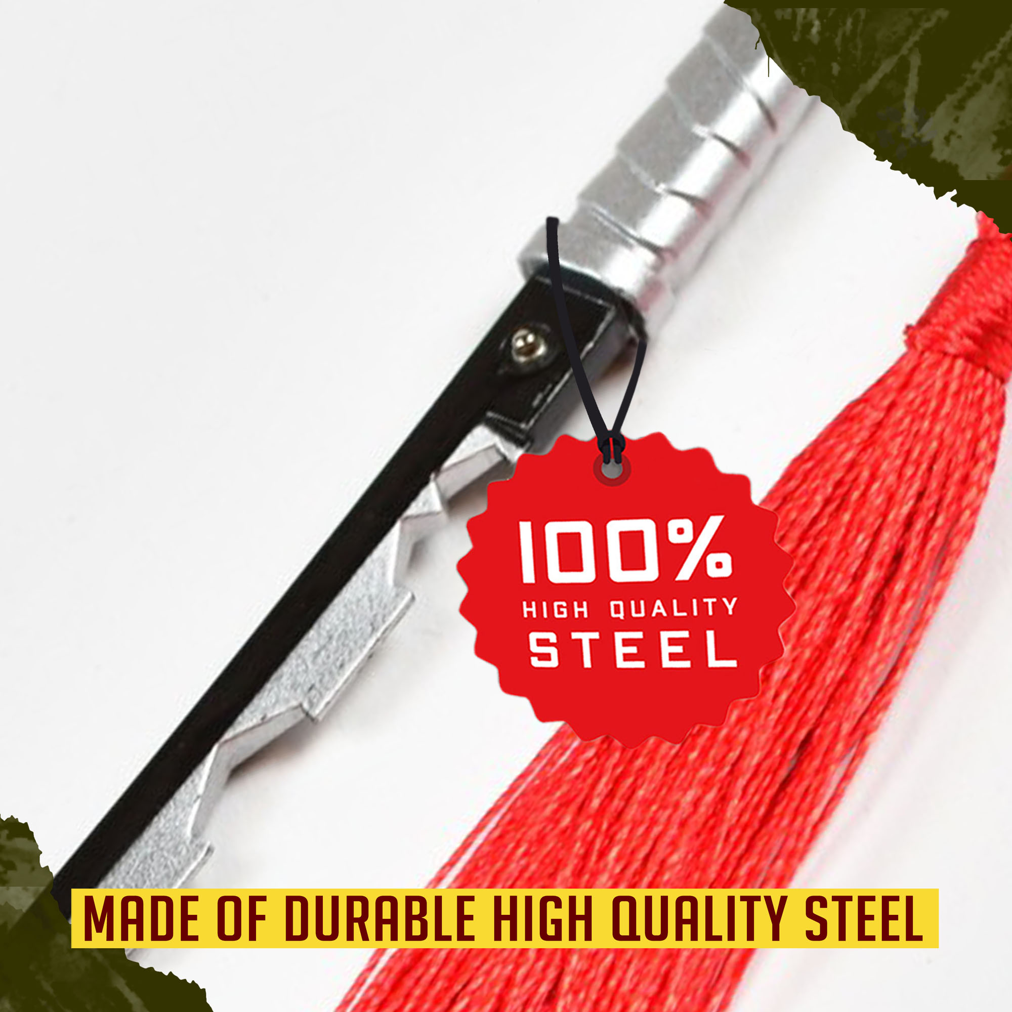 Demon Slayer – Hashibira Inosuke Katana Brieföffner Schwert mit Scheide und Ständer