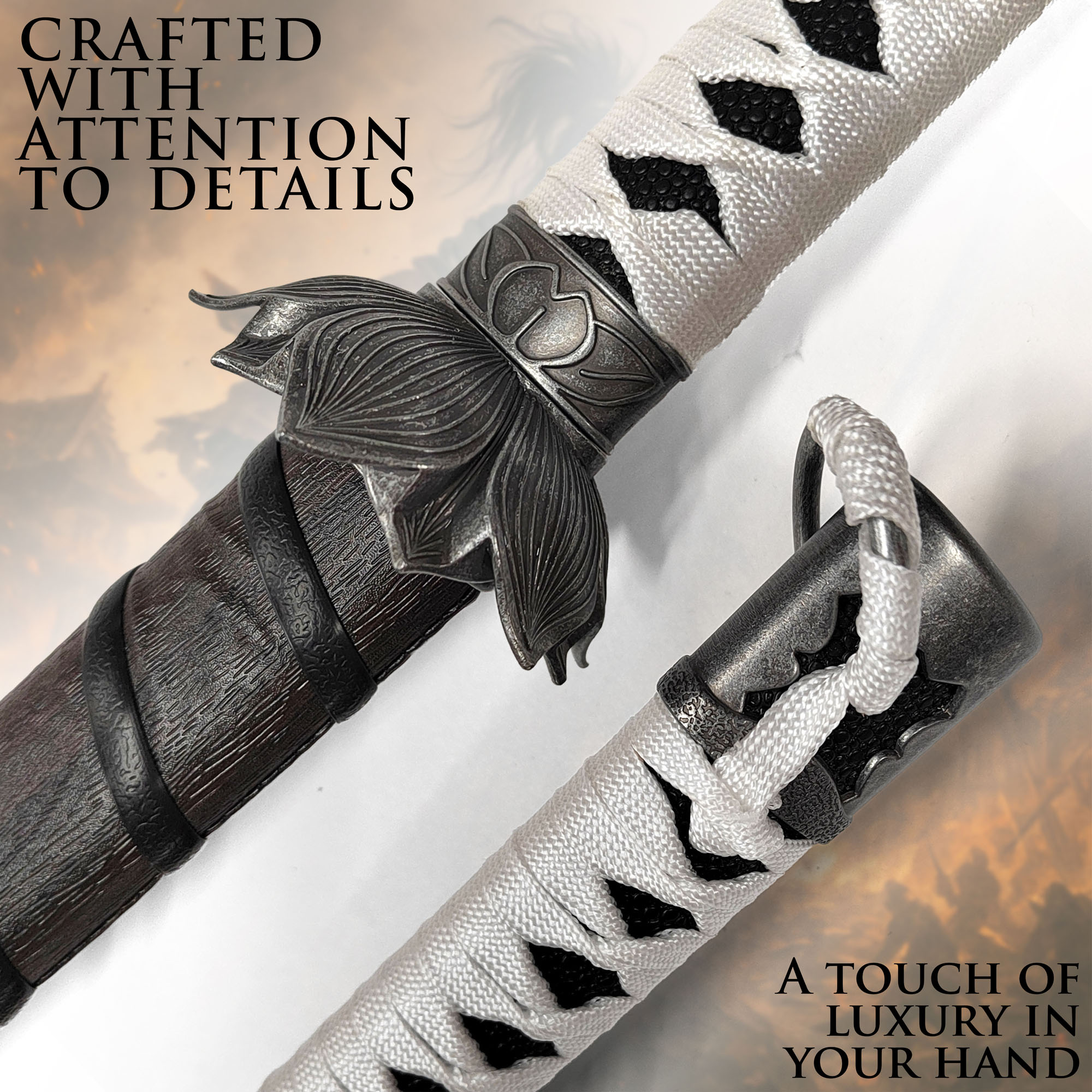 Sekiro: Shadows Die Twice – Black Mortal Blade Sword with Sheath