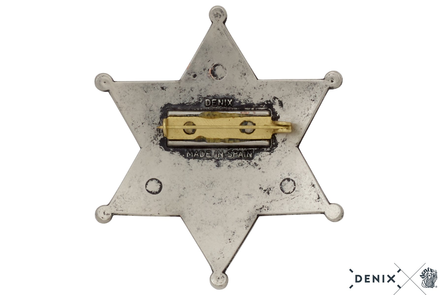 10 Sheriffsterne "Grand County" nickelfarben