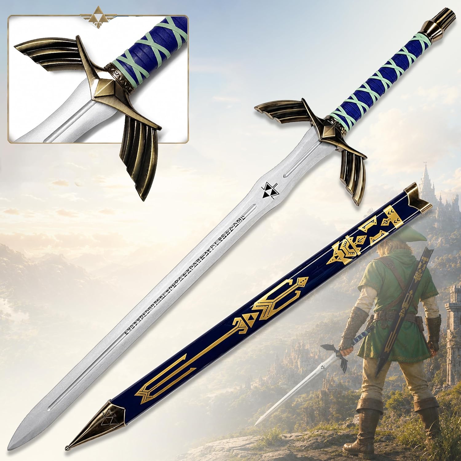 Zelda - Link's Master Sword (Blue Wooden Version)