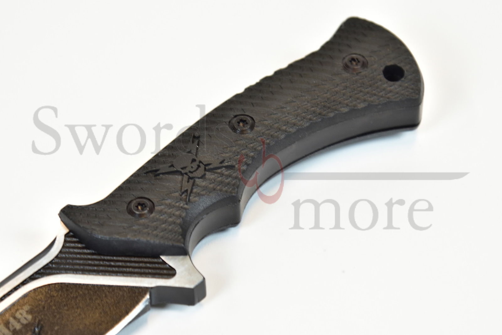 M48 Liberator Messer mit festgestellter Klinge und Scheide