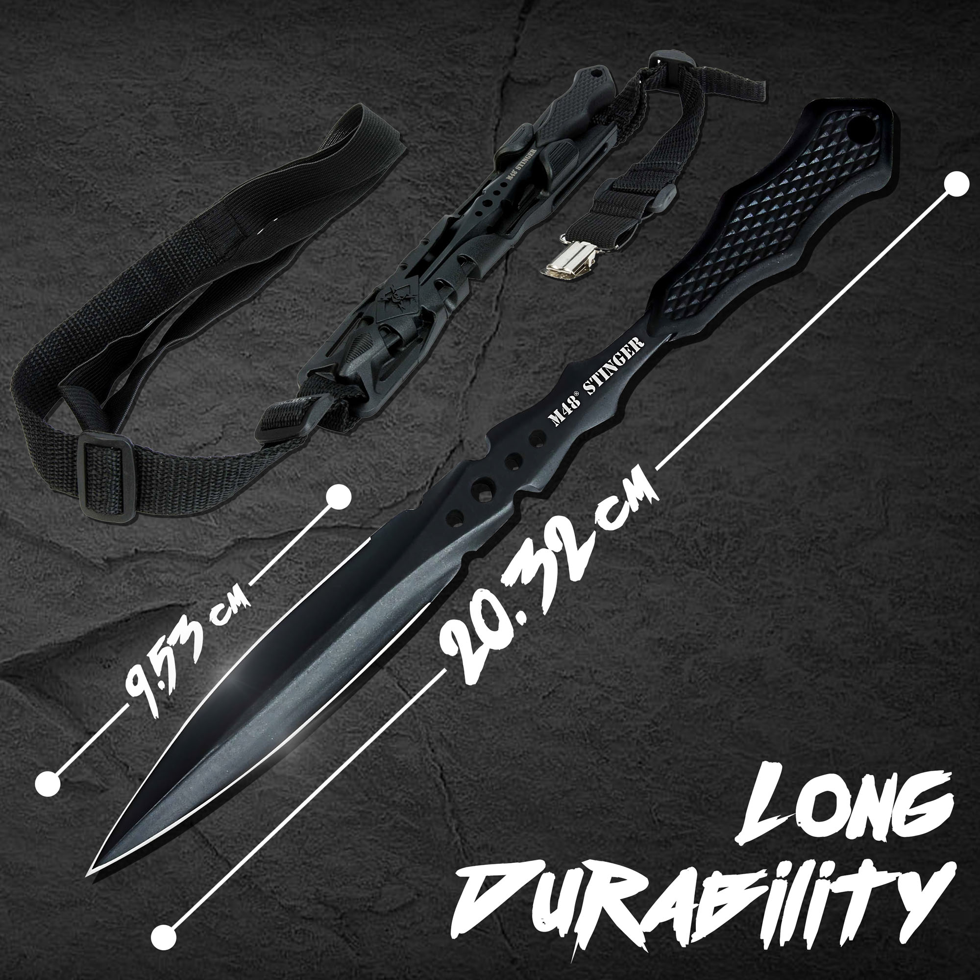 M48 Stinger Black with Harness Sheath