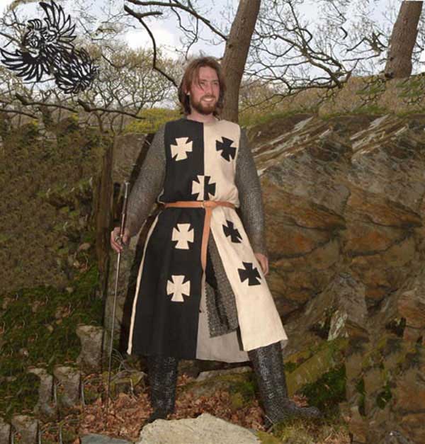 Black & White Crusader surcoat