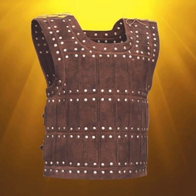 Leder Brigandine Braun
