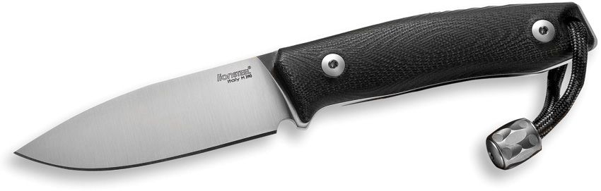 M1 GBK Compac, M390 Drop Point Blade, Black G10 Handle, Leather Sheath