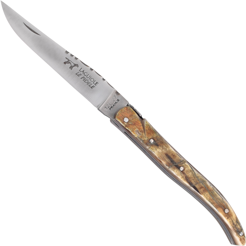 Pocket knife ram horn