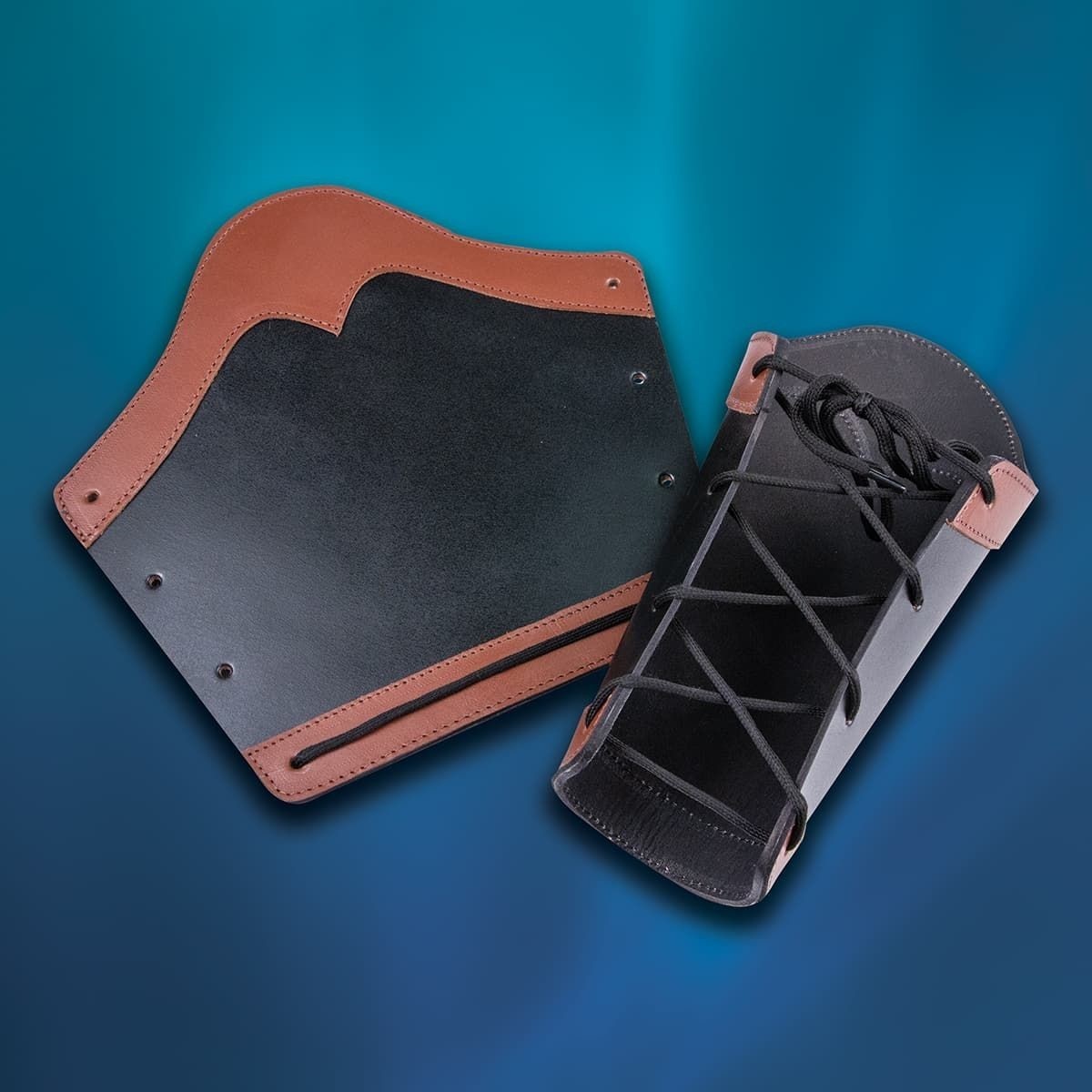 Huntsman Leather Vambraces, Brown